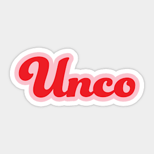 Red Unco Sticker